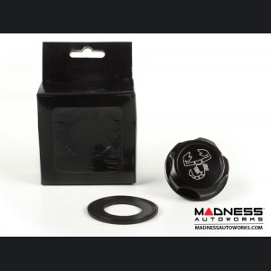 Jeep Renegade Oil Cap - 1.4L Engine - Competizione - Black Anodized Billet - w/ Scorpion Logo